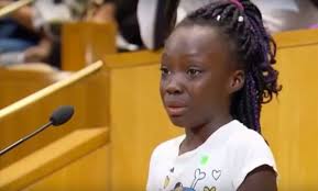 Nine year old Zianna Oliphant makes an passionate plea to the Charlotte City Council end police violence against Black people. I translate that to mean we need a national strategy to end police terror.
